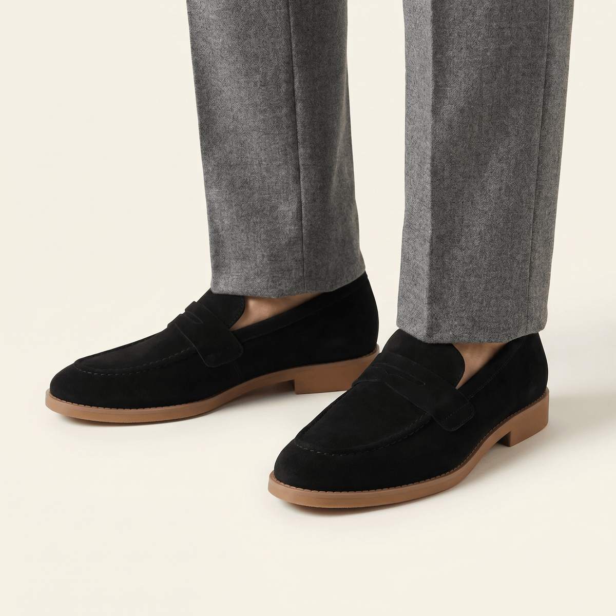 Mocassin Homme Penny Loafer Habillé en Daim - image 9