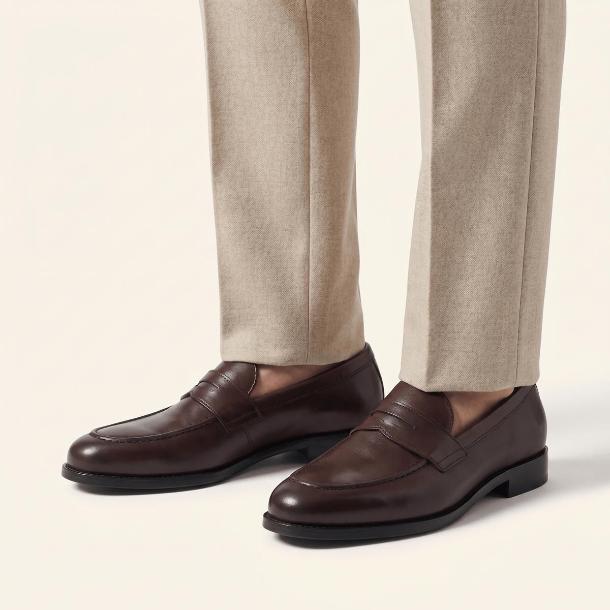 Mocassin Homme Penny Loafer Intemporel en Cuir Lisse - image 3