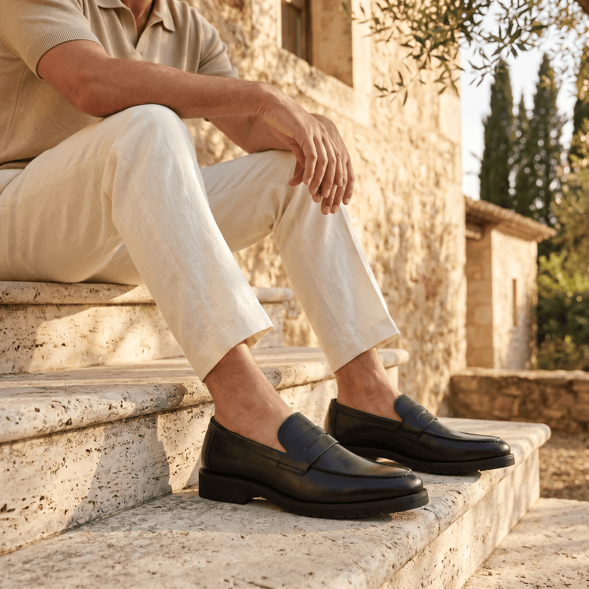Mocassin Homme Penny Loafer Semelle Structurée - image 5