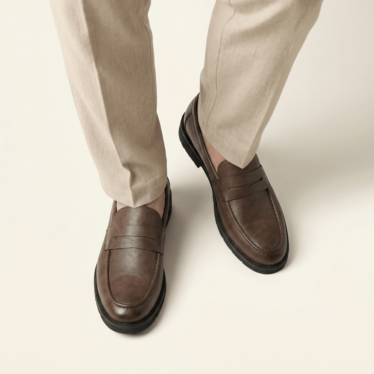 Mocassin Homme Penny Loafer Semelle Structurée - image 9