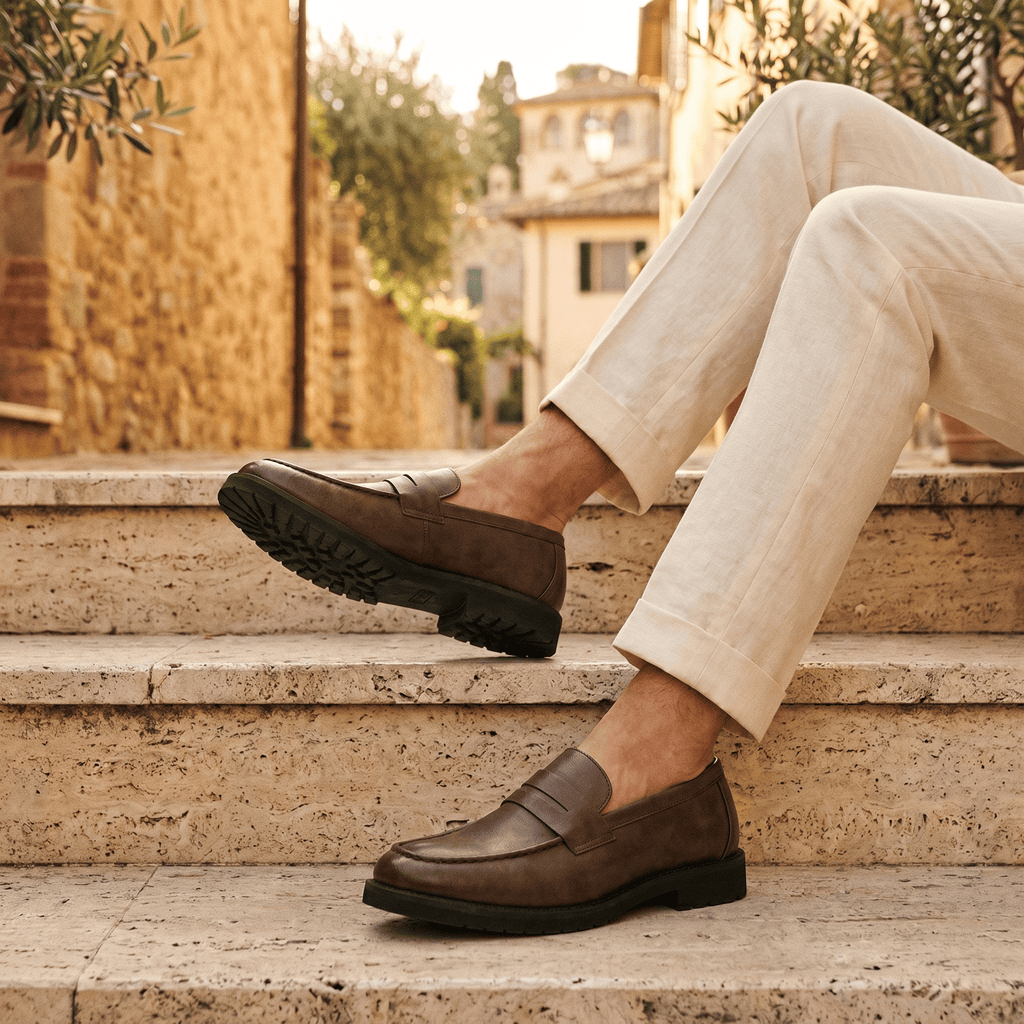 Mocassin Homme Penny Loafer Semelle Structurée - image 10
