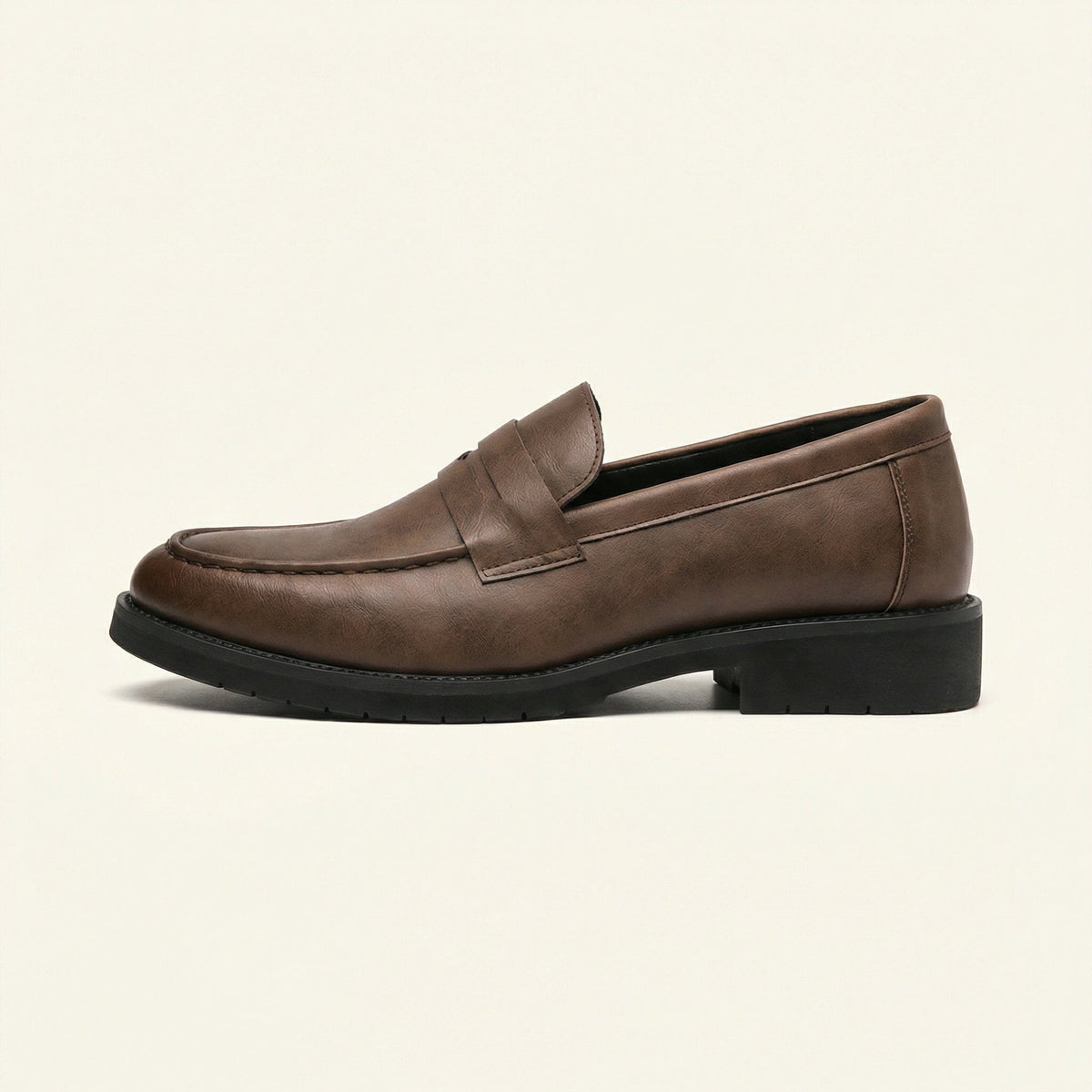 Mocassin Homme Penny Loafer Semelle Structurée - Marron