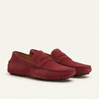 Mocassin Homme Souple en Cuir Suédé à Bande - image 2