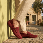 Mocassin Homme Souple en Cuir Suédé à Bande - image 5