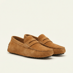 Mocassin Homme Souple en Cuir Suédé à Bande - image 12