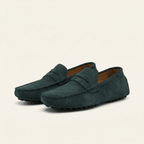 Mocassin Homme Souple en Cuir Suédé à Bande - image 17