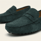 Mocassin Homme Souple en Cuir Suédé à Bande - image 18