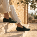 Mocassin Homme Souple en Cuir Suédé à Bande - image 20