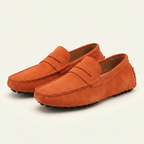 Mocassin Homme Souple en Cuir Suédé à Bande - image 22