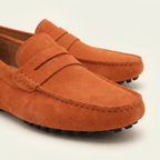 Mocassin Homme Souple en Cuir Suédé à Bande - image 23