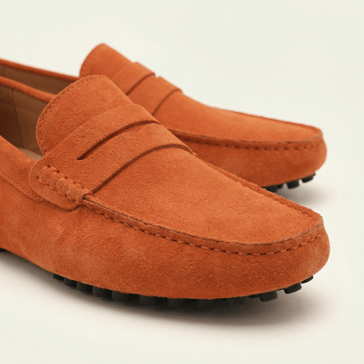 Mocassin Homme Souple en Cuir Suédé à Bande - image 23