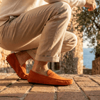 Mocassin Homme Souple en Cuir Suédé à Bande - image 25