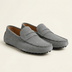 Mocassin Homme Souple en Cuir Suédé à Bande - image 27