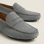 Mocassin Homme Souple en Cuir Suédé à Bande - image 28