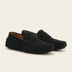 Mocassin Homme Souple en Cuir Suédé à Bande - image 37