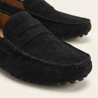 Mocassin Homme Souple en Cuir Suédé à Bande - image 38