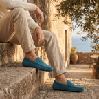 Mocassin Homme Souple en Cuir Suédé à Bande - image 45