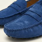 Mocassin Homme Souple en Cuir Suédé à Bande - image 48