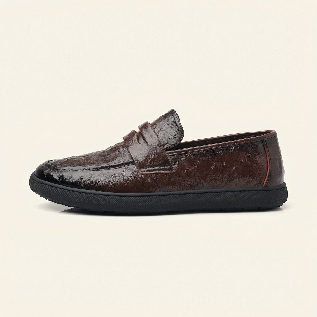 Mocassin Homme Urbain à Bande - Marron