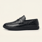 Mocassin Homme Urbain à Bande - Noir