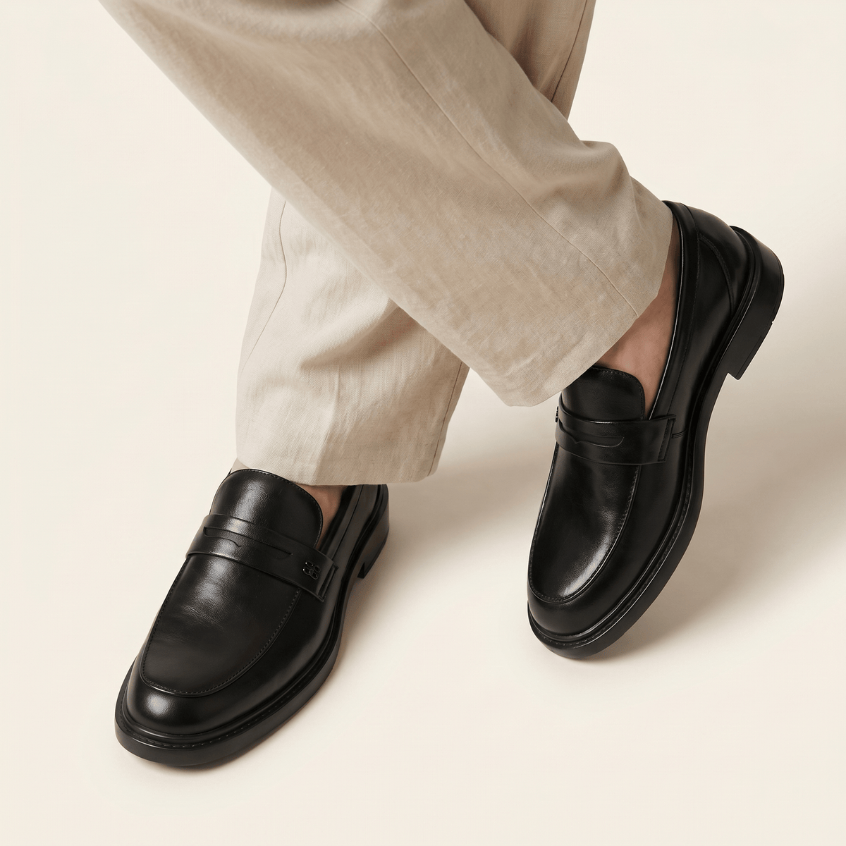 Mocassin Penny Classique en Cuir - image 4