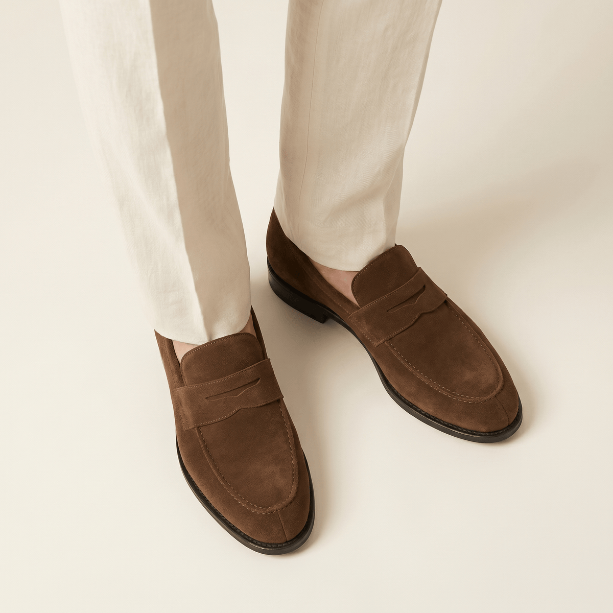 Mocassin Penny Loafer en Cuir Suédé - image 4