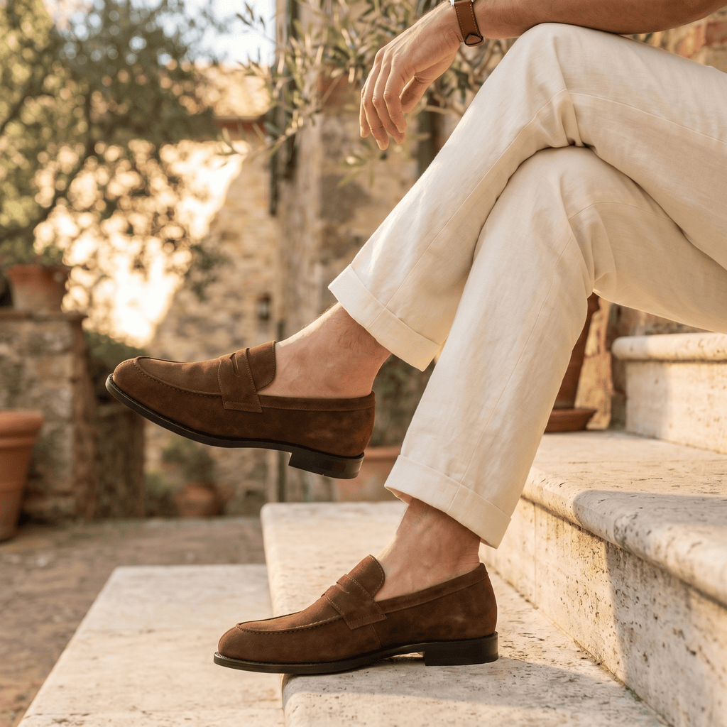 Mocassin Penny Loafer en Cuir Suédé - image 5