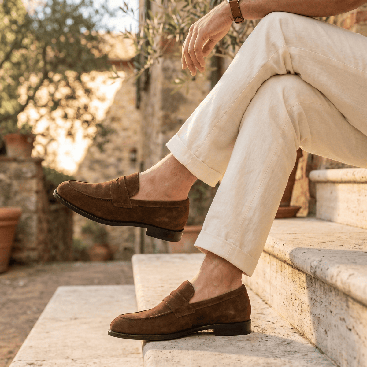 Mocassin Penny Loafer en Cuir Suédé - image 5