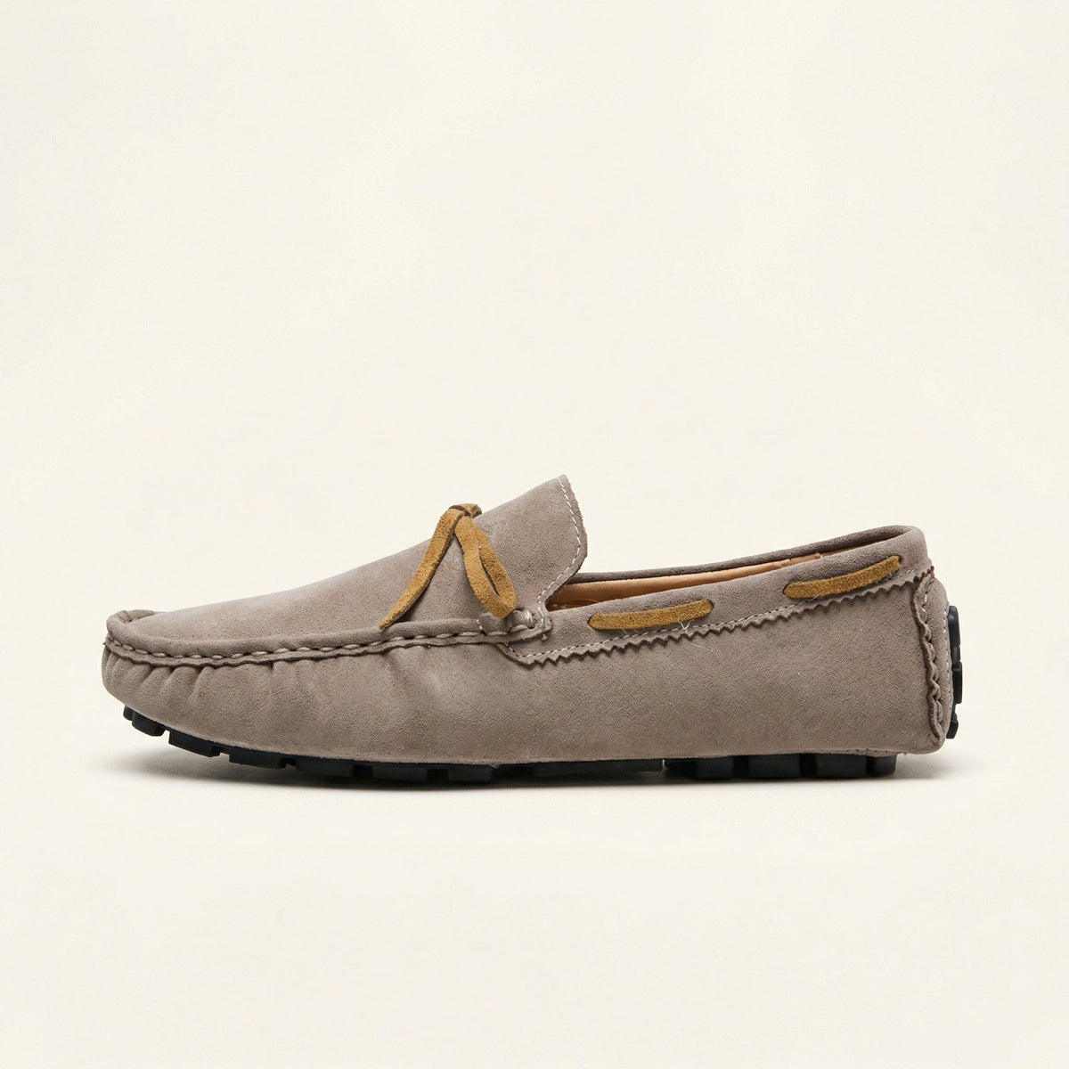 Mocassin Style Driver à Lacet Décoratif - Taupe