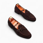 Mocassins À Boucle En Daim De Luxe Pour Homme - image 2