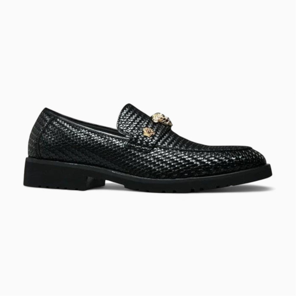 Mocassins À Bout Pointu En Cuir Verni Avec Nœud Décoratif - image 2