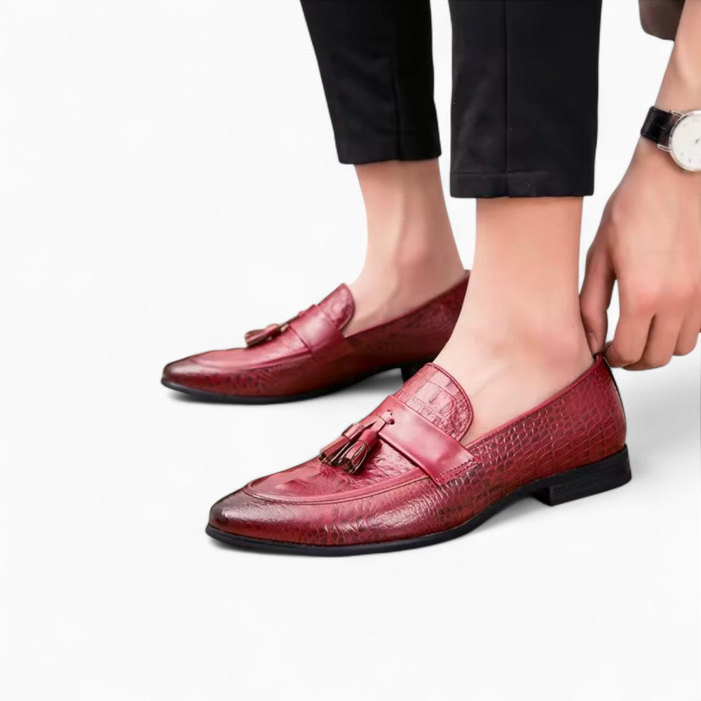 Mocassins À Gland Avec Effet Croco Pour Hommes - image 3