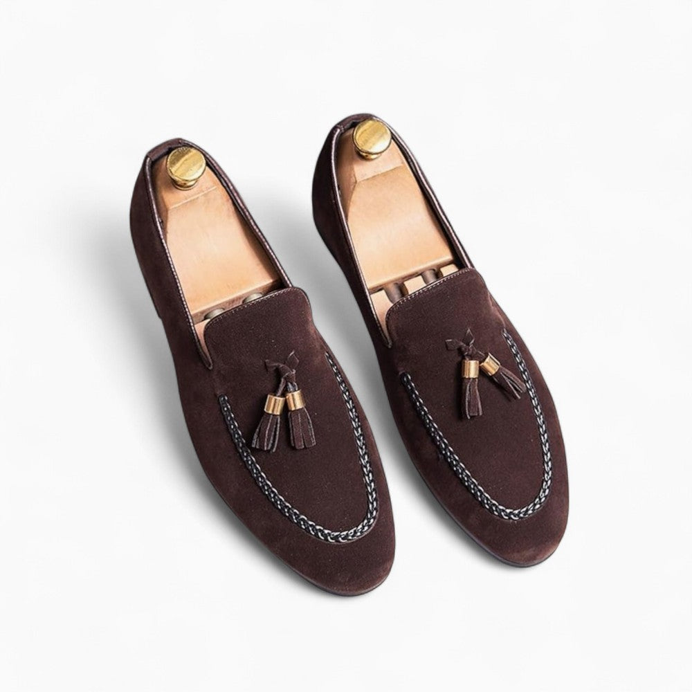 Mocassins à gland effet daim en PU pour hommes - image 2