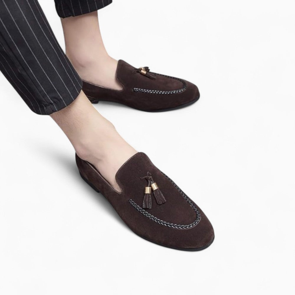 Mocassins à gland effet daim en PU pour hommes - image 4