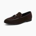 Mocassins à gland effet daim en PU pour hommes - Marron