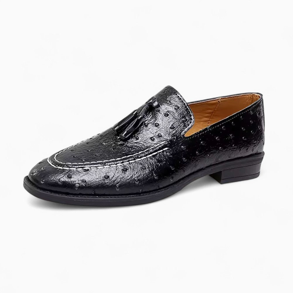 Mocassins À Gland Ornés De Détails Élégants Pour Hommes - Noir