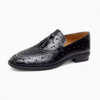 Mocassins À Gland Ornés De Détails Élégants Pour Hommes - Noir