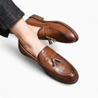 Mocassins À Glands Effet Cuir Crocodile - image 3