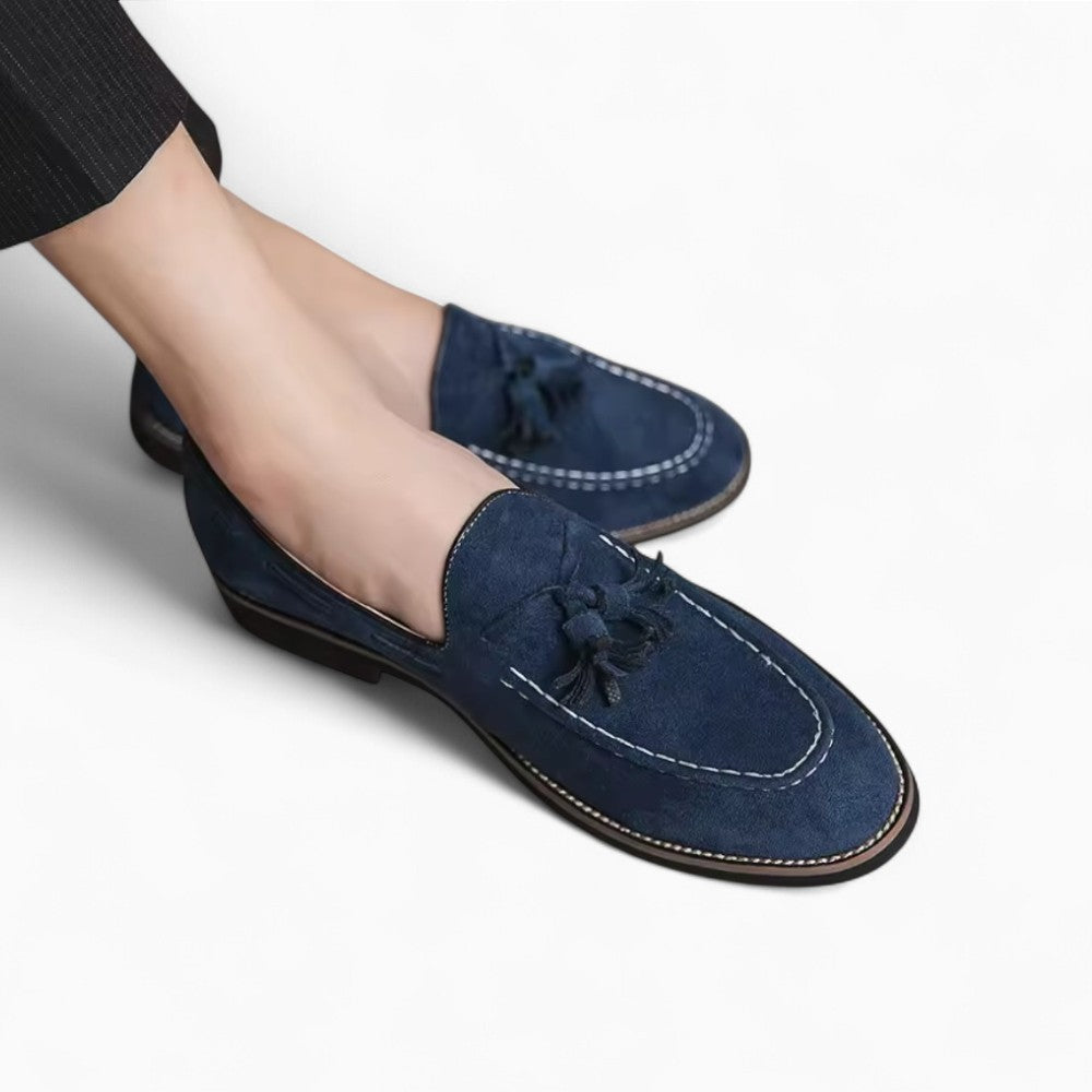 Mocassins à glands effet daim en cuir synthétique PU - image 3