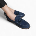 Mocassins à glands effet daim en cuir synthétique PU - image 3