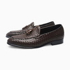 Mocassins À Glands En Cuir Effet Tressé - image 2