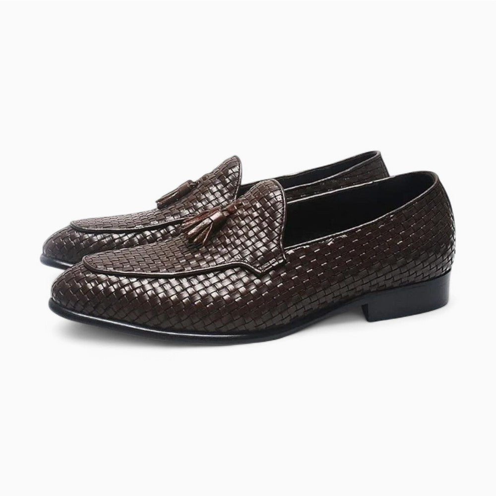 Mocassins À Glands En Cuir Effet Tressé - image 2