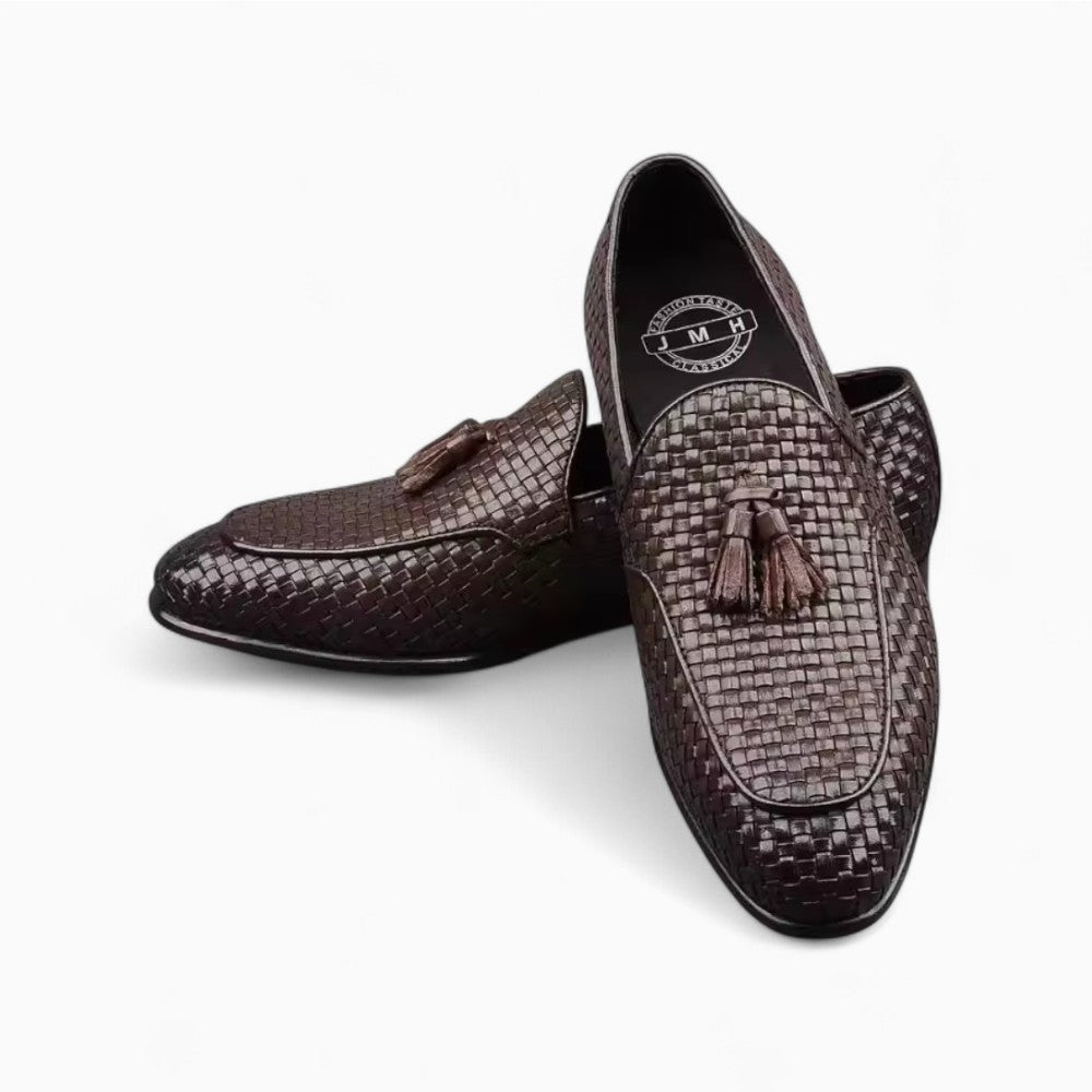Mocassins À Glands En Cuir Effet Tressé - image 3