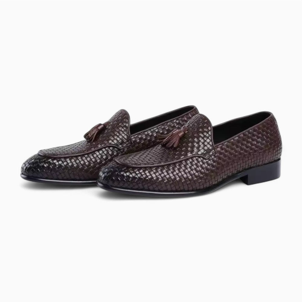 Mocassins À Glands En Cuir Effet Tressé - image 4