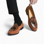 Mocassins À Glands En Daim Avec Torsade En Cuir - image 5