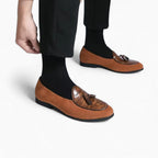 Mocassins À Glands En Daim Avec Torsade En Cuir - image 6