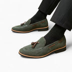 Mocassins À Glands En Daim Verts - image 4