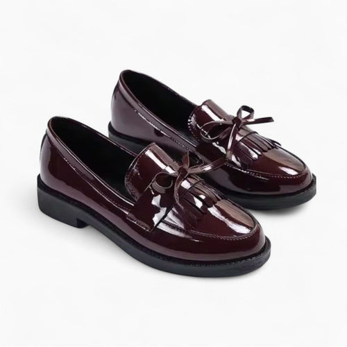 Mocassins À Talons Carrés Avec Frange Dans Le Style Vintage - image 2