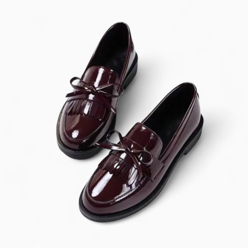 Mocassins À Talons Carrés Avec Frange Dans Le Style Vintage - image 3