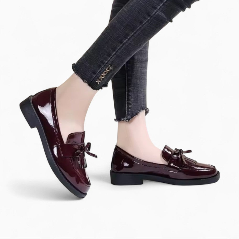 Mocassins À Talons Carrés Avec Frange Dans Le Style Vintage - image 4